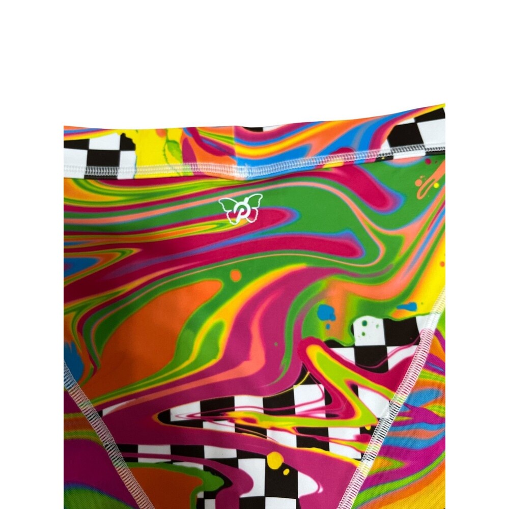 Peleton Brittany Allen Printed Swirl Graphic Leggings and Top Size S Yoga Pants